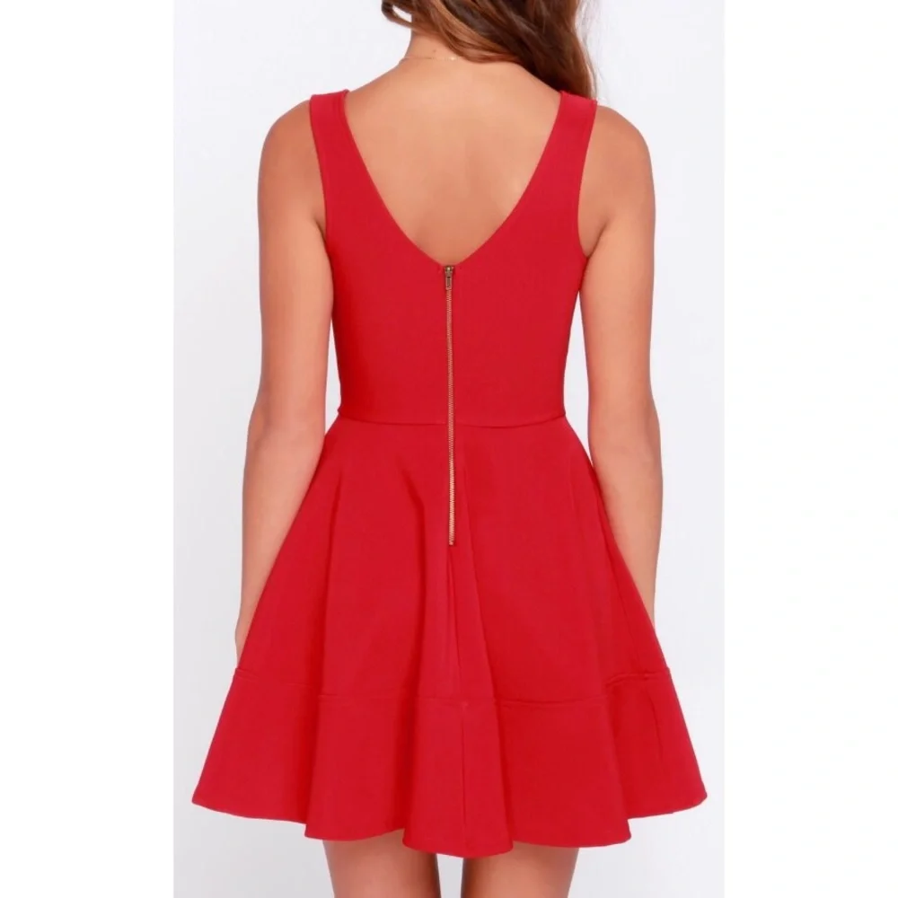 Lulus Red Dress - Picture 4 of 6